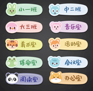 卡通门牌