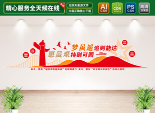 党建标语文化墙