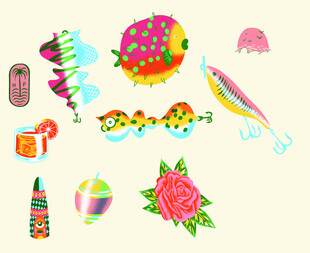 多彩夏日海滩度假小物