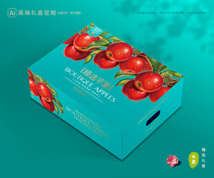 苹果包装 红富士礼盒