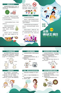 碘缺乏病日三折页