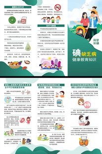 全国碘缺乏病日三折页