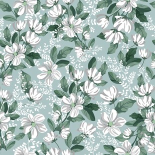 清新花卉图案背景碎花无缝数码印