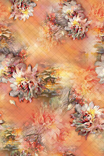 花卉抽象艺术图案