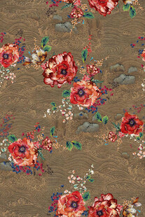 复古花卉图案布料