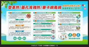 登革热基孔肯雅热寨卡病毒病展板