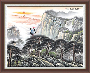 紫气东来国画