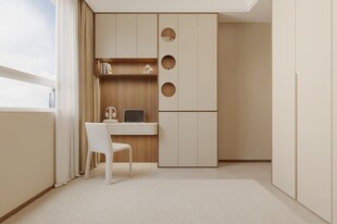 卧室电脑办公桌效果图