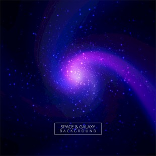 梦幻紫色星系漩涡景观