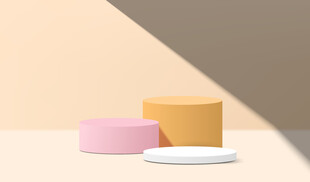 简约几何形状静物组合