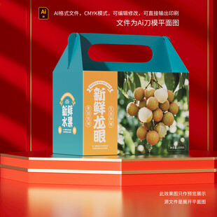 桂圆礼盒包装展示