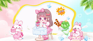 卡通女孩背景墙