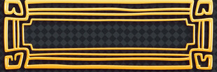 黄黑条纹边框图案