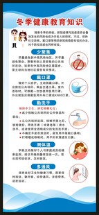 冬季健康教育展架