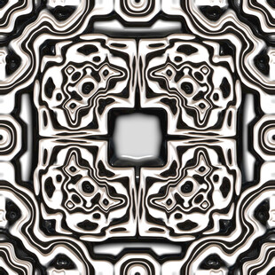 黑白几何花纹装饰图案