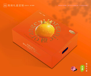 橙子包装 脐橙礼盒