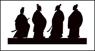 古代人物剪影