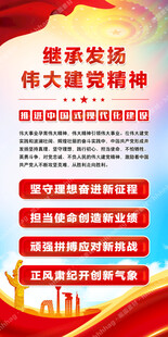 伟大建党精神展板