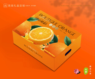 橙子包装 脐橙礼盒