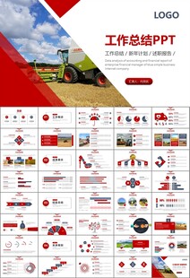 农业机械农业生产收割机PPT