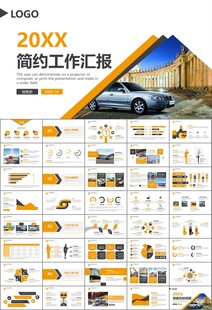 汽车销售4S店汽车行业PPT