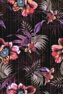 花卉植物图案 色彩绚丽