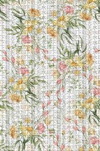 水彩花卉图案背景纹理