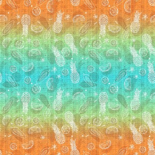 渐变色彩海洋元素图案