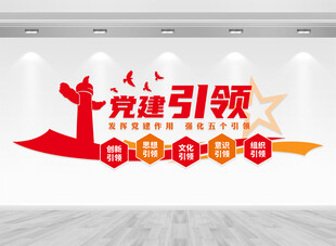 党建引领文化墙