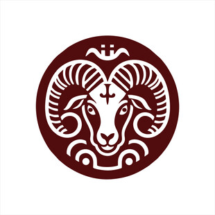 羊头图腾标志设计