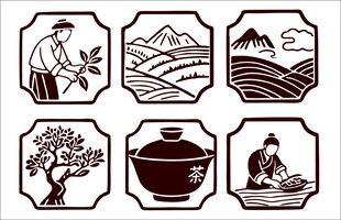 传统中式元素图案集合