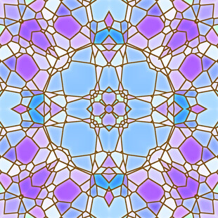 绚丽几何图案马赛克纹理