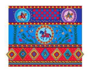 民族风几何图案装饰画