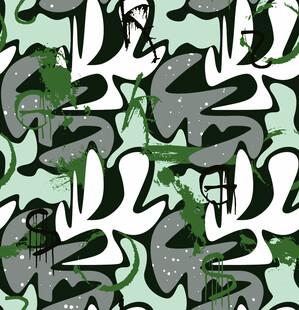 迷彩涂鸦图案设计