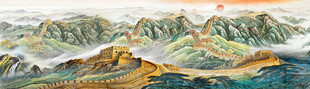巨幅长城国画