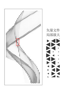 大小三角形动感飘带冲孔板