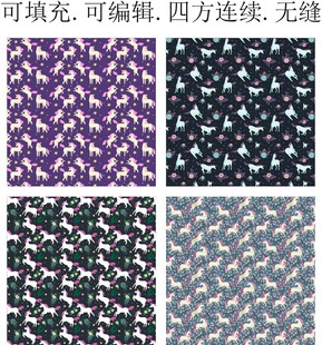  独角兽  卡通小马