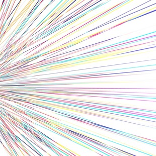 彩色放射线条抽象背景图