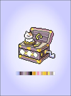 复古像素风猫咪留声机T恤衫印花