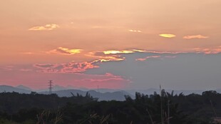 日落时分的美丽天际线