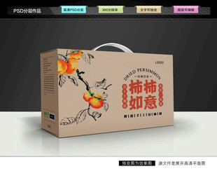 柿饼礼盒 蜜饯包装