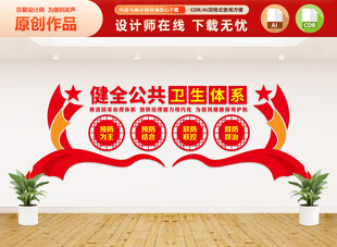 健全公共卫生体系文化墙