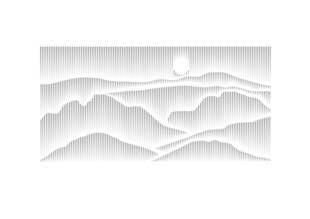 立体风山水图景