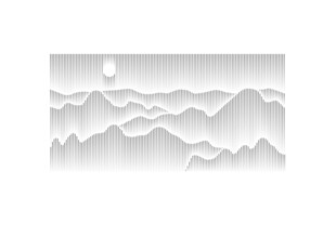 立体风山水景观图