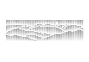 中式山水浮雕装饰图案