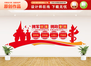 拥政爱民文化墙