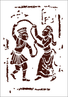 古代舞蹈人物图案