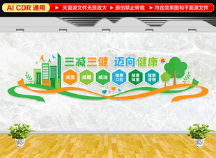 三减三健文化墙