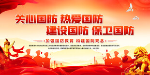国防教育展板背景