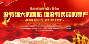 国防教育宣传展板